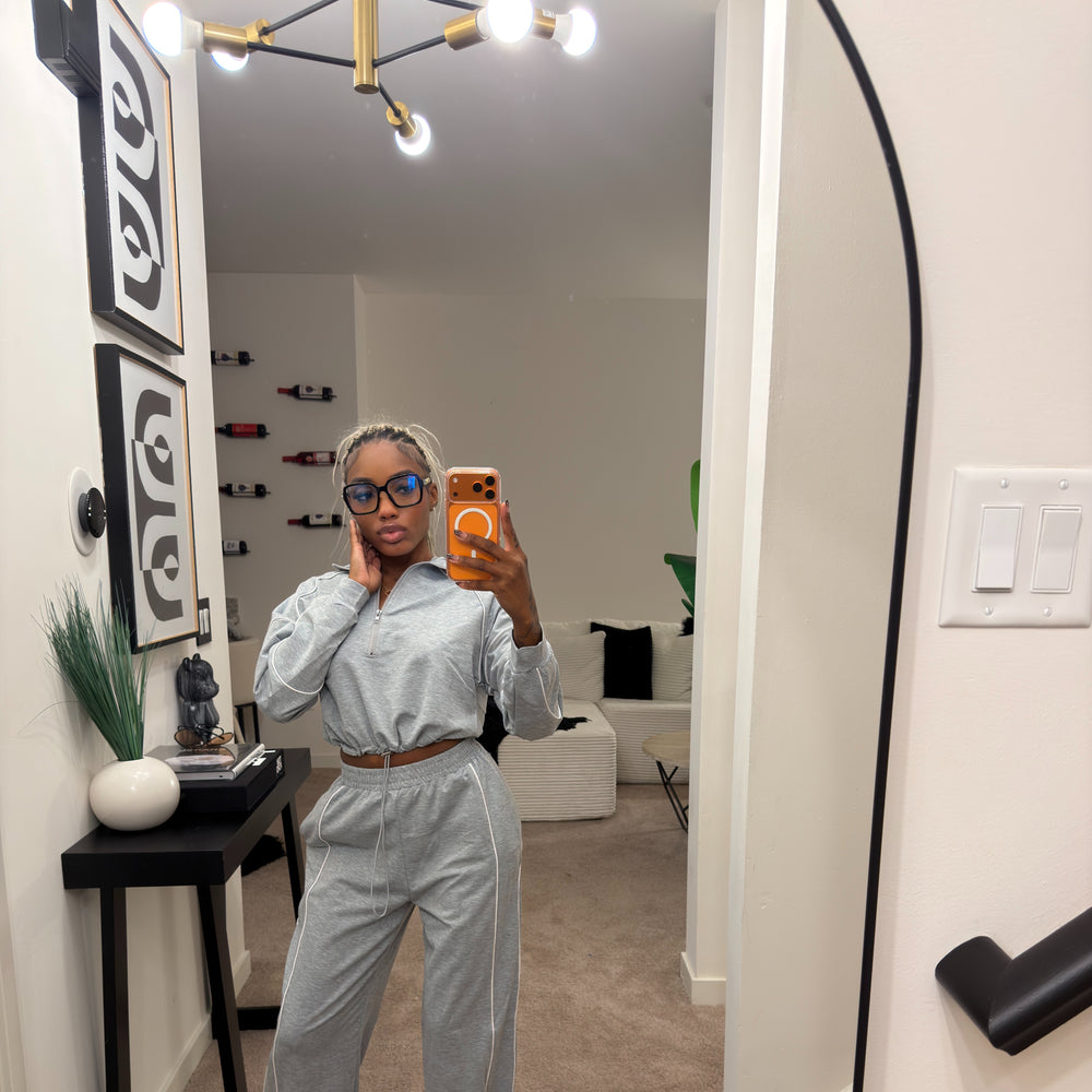 Heather Grey Jogger set