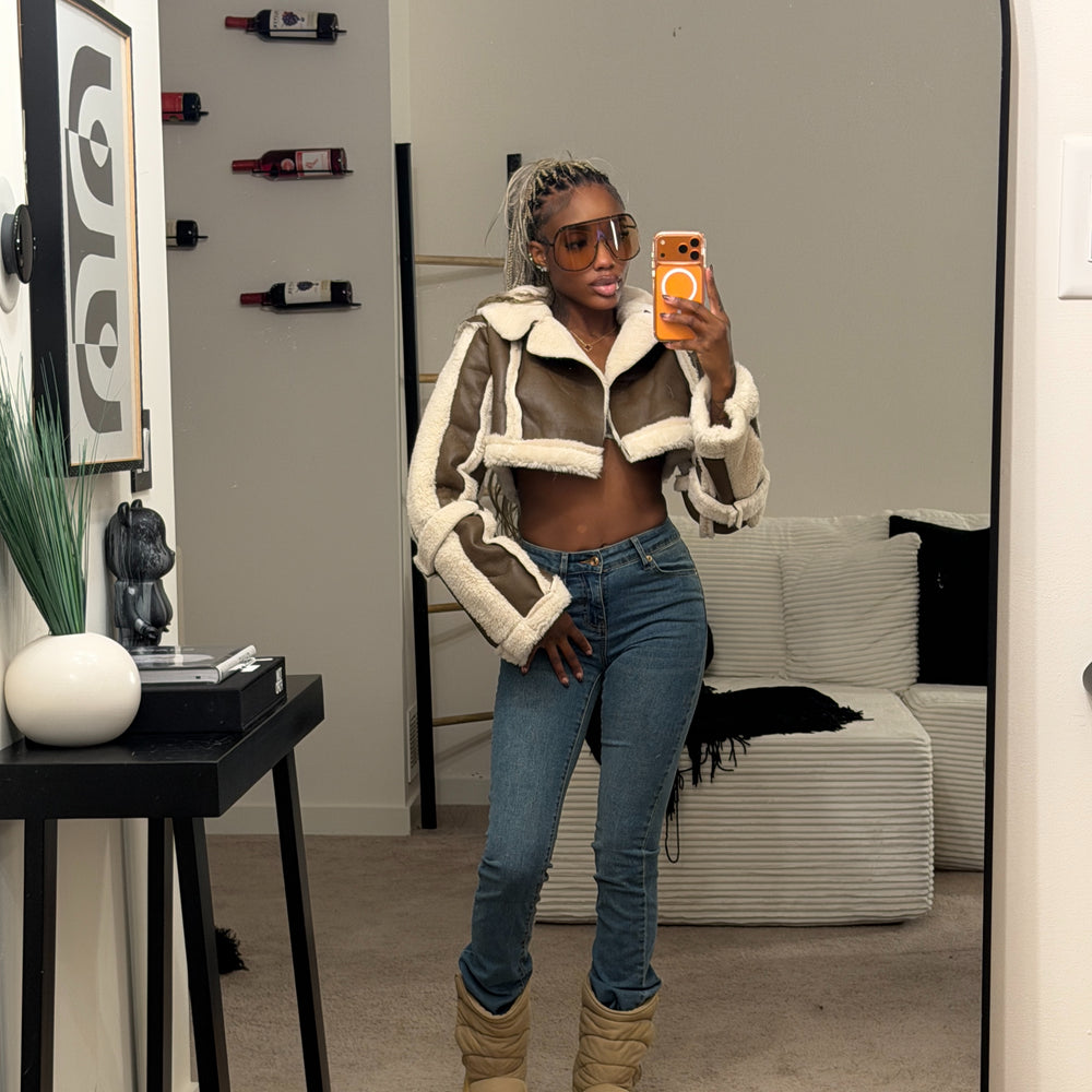 Fur Cropped Jacket