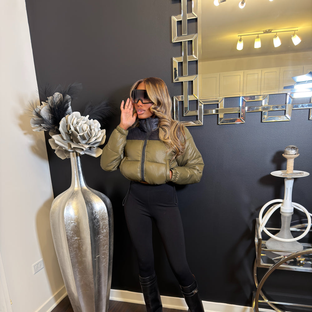 Two Toned Bomber Jacket