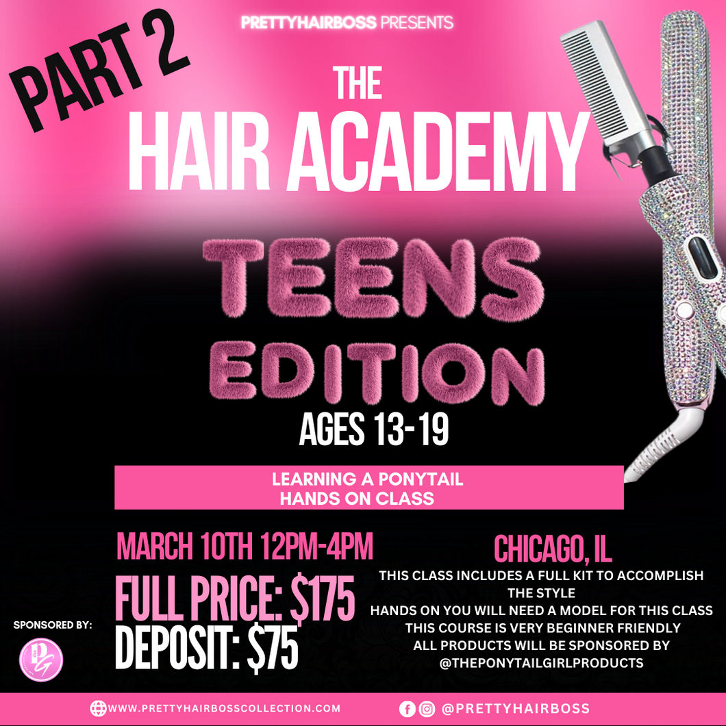 chicago TEEN hair class.🩷 PART 2